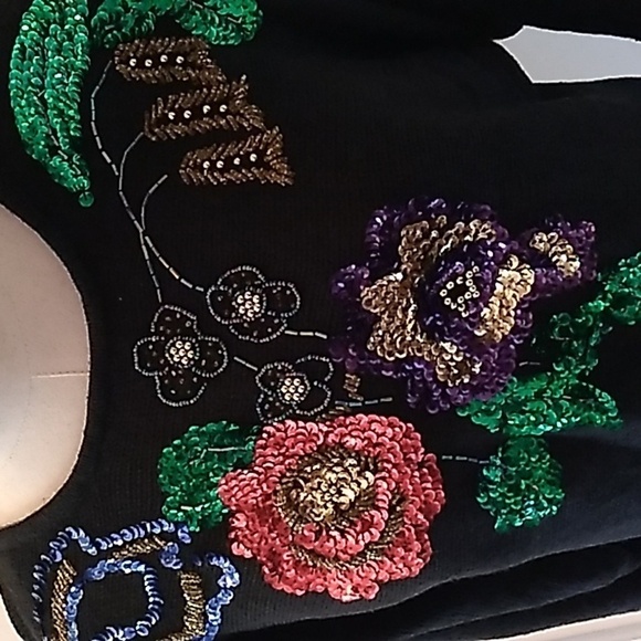 Vintage Victoria Jones medium sequins sweater - Picture 2 of 3